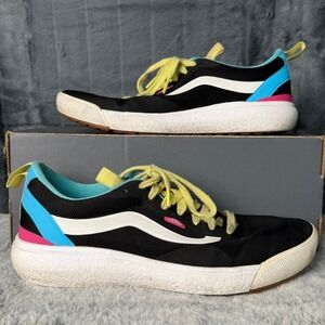 Vans UltraRange EXO Black Multi Yellow Low Top Sneakers Mens 8.5 721356